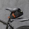 Tourbon Black Canvas Bike Saddle Bag