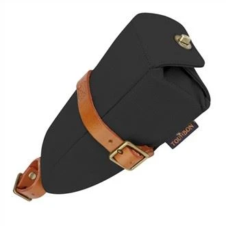 Tourbon Black Canvas Bike Saddle Bag