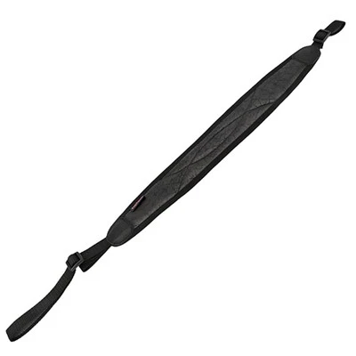 Sling din piele PU neagră pentru pușcă, curea reglabilă pentru pușcă