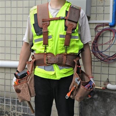 tool belt with suspenders  carpenter tool belt pouch(6)